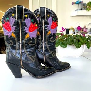 Roberto Botticelli Vintage Western Jeweled Boots